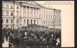 DB4154 - COPENHAGEN - FOLKMASSAN SJUNGER 'VART LAND' EFTER MANIFESTETS FÖRKUNNANDE 1906 - Danemark