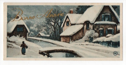 Bonne Année--1949---type Mignonnette --Paysage De Neige Et Village,animée --n°  ???  éd PC- - Nouvel An