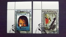 San Marino 2085/6 Oo/ESST, EUROPA/CEPT 2003, Plakatkunst - Used Stamps