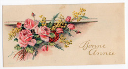 Bonne Année-1950--type Mignonnette --Fleurs,roses Et Mimosa  --n° ???  éd ????-- - Nouvel An