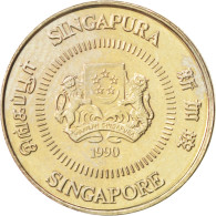 Monnaie, Singapour, 10 Cents, 1990, SPL, Copper-nickel, KM:51 - Singapore