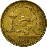 Monnaie, Monaco, Louis II, Franc, 1924, Poissy, TTB, Aluminum-Bronze, KM:111 - 1922-1949 Luigi II