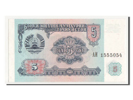 Billet, Tajikistan, 5 Rubles, 1994, SPL+ - Tayikistán