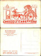 981)cartolina -  PUBBLICITARIA-DA-CHECCO VERA CUCINA ROMANA-SPAGHETTI ALLA CARETTIERA - Cafes, Hotels & Restaurants