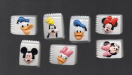 Lot 7 Fèves Brillantes LES CROQUIS DISNEY 2015 / Mickey, Minnie, Donald, Daisy - Disney