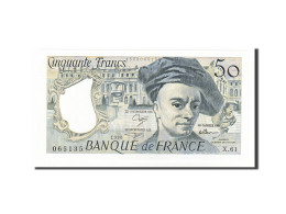 Billet, France, 50 Francs, 50 F 1976-1992 ''Quentin De La Tour'', 1990, SPL+ - 50 F 1976-1992 ''Quentin De La Tour''