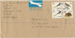 RSA - South Africa - Sud Africa - SUID AFRIKA - 1999 - 3 Bird + Hedgehog - Registered Air Mail - Viaggiata Da Sunnysi... - Brieven En Documenten