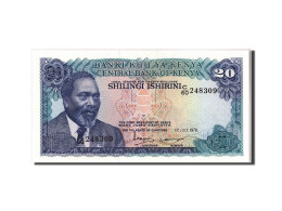 Billet, Kenya, 20 Shillings, 1978, 1978-07-01, NEUF - Kenia