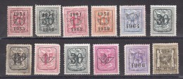 Lot De 12  Timbres Préoblitérés  Différents Belgique - Altri & Non Classificati