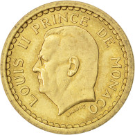 Monnaie, Monaco, Louis II, Franc, 1945, SUP+, Aluminum-Bronze, KM:120A - 1922-1949 Luigi II