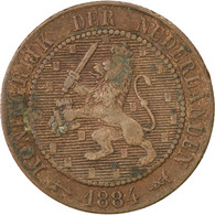 Monnaie, Pays-Bas, William III, 2-1/2 Cent, 1884, TB+, Bronze, KM:108.1 - 1849-1890 : Willem III