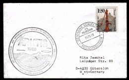 ARCTIC, GERMANY, FS"POLARSTERN", 1.5.1988, ARK  1988, 3 Unis , Cachet ,look Scan !! 15.4-42 - Arktis Expeditionen