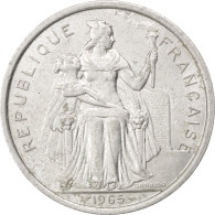 Monnaie, French Polynesia, 5 Francs, 1965, TTB, Aluminium, KM:4, Lecompte:47 - Polinesia Francesa