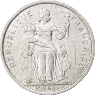 Monnaie, French Polynesia, 5 Francs, 1965, TTB, Aluminium, KM:4, Lecompte:47 - Polynésie Française