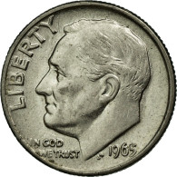 Monnaie, États-Unis, Roosevelt Dime, Dime, 1965, U.S. Mint, Philadelphie, TTB+ - Autres & Non Classés