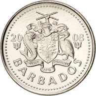 Monnaie, Barbados, 25 Cents, 2008, SPL, Nickel Plated Steel, KM:13a - Barbados