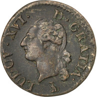 Monnaie, France, Louis XVI, Liard, Liard, 1785, Nantes, TB+, Cuivre, KM:585.13 - 1774-1791 Ludwig XVI.