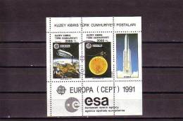 1991 NORTH CYPRUS EUROPA CEPT SOUVENIR SHEET USED - Oblitérés