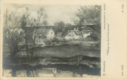 Arts - Peintures & Tableaux - Paul Cézanne - Village Au Bord De La Rivière - Photo Procédé E. Druet - Malerei & Gemälde