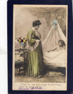 Petite Fille Au Lit   C'est Lui Qui Fait Mugir Le Vent    éditions J.Q    CPA Précurseur Année  1905 - Humorous Cards
