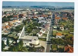 CP LONGUEAU, VUE GENERALE AERIENNE, EGLISE MODERNE, SOMME 80 - Longueau