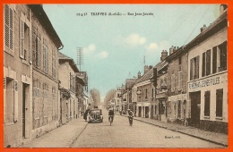 CPA 78 TRAPPES Yvelines - Rue Jean-Jaurès (Auto - Cyclistes Et, à Droite, Le Pensionnat De Jeunes Filles) ° Rancé édit. - Trappes