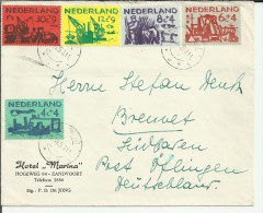 HOLANDA 1959 SELLOS OBRAS DE PROTECCION INUNDACIONES - Cartas & Documentos