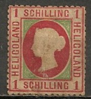 Timbres - Grande-Bretagne (ex-colonies Et Protectorats) - Heligoland - 1867-1874 - 1 Schilling  - - Heligoland (1867-1890)