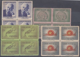 1958-138 CUBA. REPUBLICA. 1958. CARLOS DE LA TORRE. DINOSAURIO. DINOSAUR. Ed.759-61. GOMA MANCHADA. - Ungebraucht