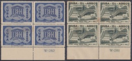 1958-141 CUBA. REPUBLICA. 1958. UNESCO. UN. NACIONES UNIDAS.  Ed.775-76. GOMA ORIGINAL TROPICALIZADA. - Nuevos