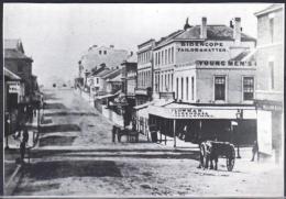 TASMANIA - 1870 Reproduction Postcard Size Showing Corner Of Murray And Liverpool Streets - Hobart