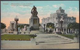 POS-34 CUBA. HABANA. HAVANA. POSTAL PARQUE JOSE DE LA LUZ Y CABALLERO. POSTCARD OF LUZ Y CABALLERO PARK. UNUSED - Unused Stamps