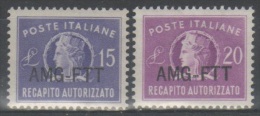 Trieste A - Amg-Ftt 1949-52 - Recapito Autorizzato **       (g4875) - Postal And Consigned Parcels