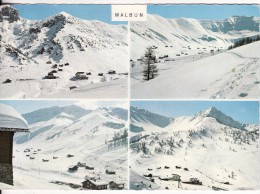 MALBUN ( Fürstenturm Liechtenstein) Gamsgrat-Sareiserjoch-Augstenberg-Nospitz-Timbre-Affranchissement - VOIR 2 SCANS - - Liechtenstein