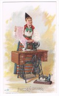 Singer Sewing Machine 1892 Litho Trade Card : SWEDEN (Dalarne) - SUEDE / Mint ! - Unclassified