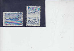 FINLANDIA  1963 -  Unificato   A 8-9 - Aereo - Used Stamps