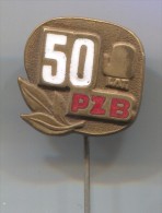 BOXING - BOX RING, PZB Poland, Vintage Pin Badge, Enamel - Boxeo