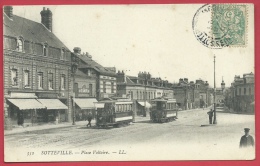 Sotteville-lès-Rouen - Place Voltaire - 2 Tramways- 1907 ( Voir Verso ) - Sotteville Les Rouen