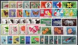 10 Topic Sets DDR ** 57€ Arzenei-Pflanzen Malaria Tiere Schmetterling Greifvögel Blumen IGA Fische Flora Lots Of Germany - Other & Unclassified