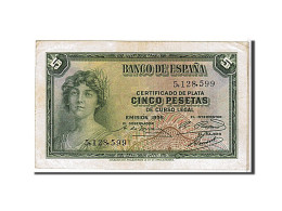 Billet, Espagne, 5 Pesetas, 1935, SUP+ - 5 Pesetas