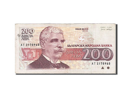 Billet, Bulgarie, 200 Leva, 1992, TB+ - Bulgarije