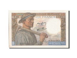 Billet, France, 10 Francs, 10 F 1941-1949 ''Mineur'', 1942, 1942-11-26, SPL - 10 F 1941-1949 ''Mineur''