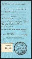 Italia/Italy/Italie: Ricevuta Di Versamento, Receipt Of Payment, Réception De Votre Paiement - Vaglia Postale