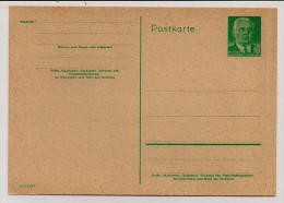 DDR, 1956, Postal Card, Wilhelm Pieck, 10 Pf., Unused - Postcards - Mint