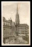 Wien I. Stock Im Eisen / Red Censorship Cachet, On The Back Of Postcard / Postcard Circulated. - Kirchen