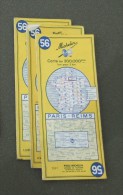 Carte Michelin France - Années 1960 - Numéro 56 - Paris - Reims - Strassenkarten