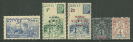Guinée Française Neufs Avec Charniére, Surcharger Parmi,  MINT HINGED, SURCHARGE, INTERNATIONAL ANTI-CANCER FUND, AMONG - Unused Stamps