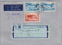 Schweiz Luftpost 1946-07-09 Erlenbach Brief Nach Montreal Canada - Eerste Vluchten