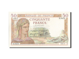 Billet, France, 50 Francs, 50 F 1934-1940 ''Cérès'', 1938, 1938-10-15, SUP+ - 50 F 1934-1940 ''Cérès''