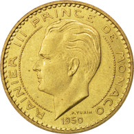 Monnaie, Monaco, 20 Francs, 1950, SUP+, Cupro-Aluminium, KM:E27, Gadoury:140 - 1949-1956 Alte Francs